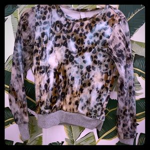 Light weight leopard print sweatshirt. Size XS